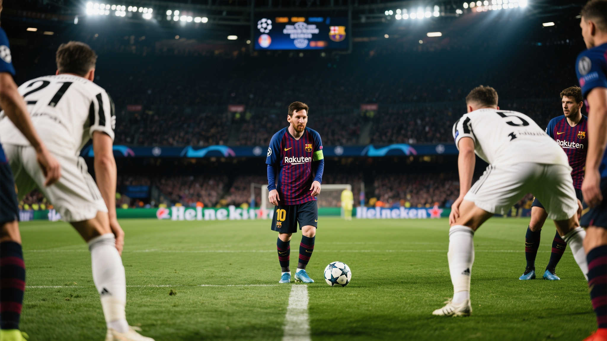 梅西惊世任意球绝杀,欧冠双冠马竞黯然失色 在这场万众期待的欧洲焦点战中,两支球队势均力敌,从